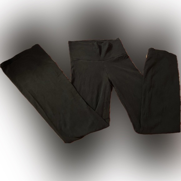 aerie Pants - Aerie Black Slim Gym Flare Pants